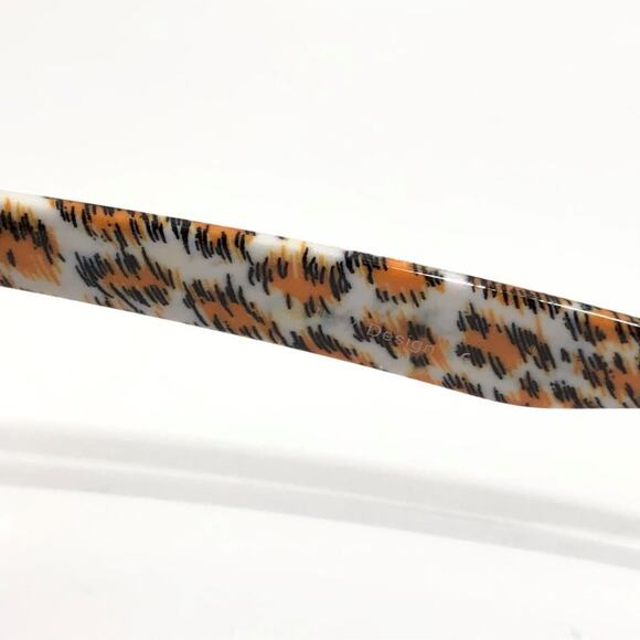 Orange Leopard Animal Print Sunglasses UV400 Retro - Picture 4 of 5